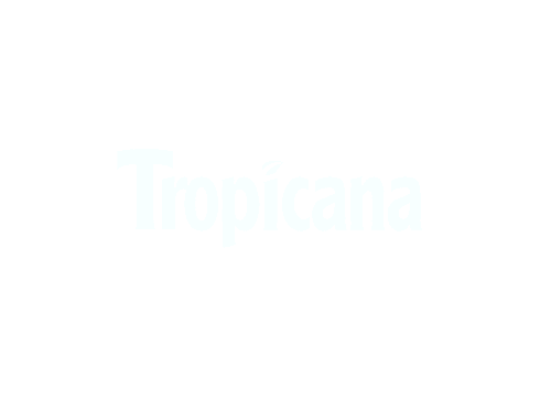 tropicana logo in white